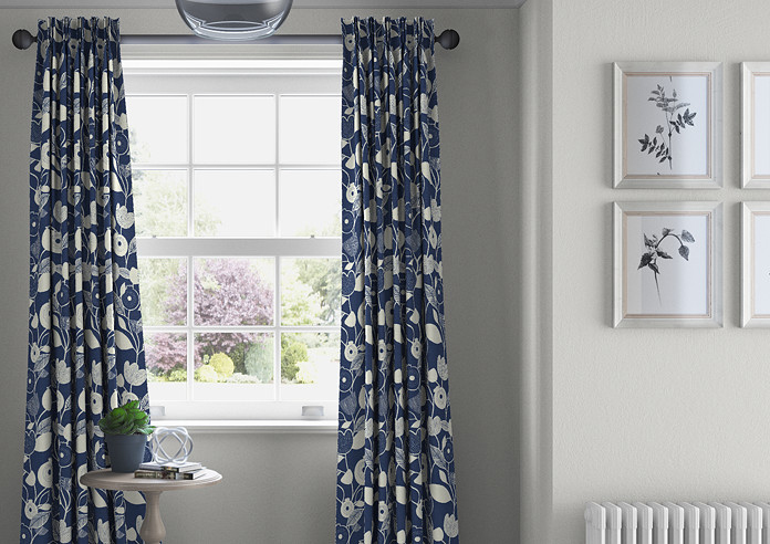 Nordic, Indigo - Made to Measure Curtains - Image 3